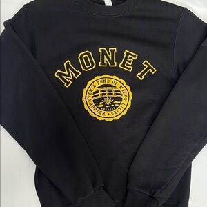 Monet Men's Sweater in Black and Yellow